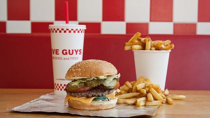 Menü der Burgerkette Five Guys