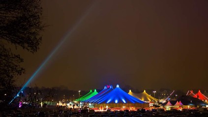 Panorama vom Wintertollwood bei Nacht