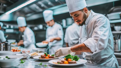 Köcher verschiedener Herkunft bei der Arbeit