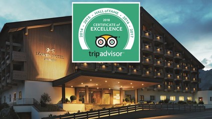 Das Löwen Hotel Montafon mit dem Tripadvisor Logo