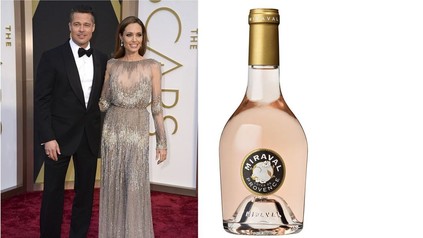 Pitt und Jolie und ihr neuer Rosé-Champagner